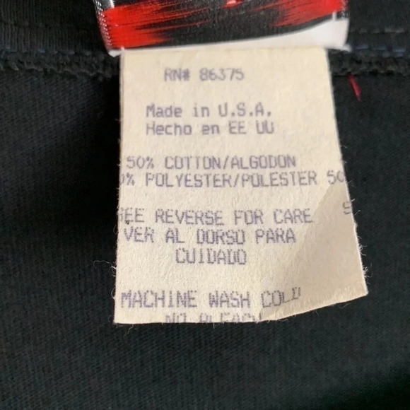 VTG 80s 90s Halloween Long Sleeve Top Tunic Oversized Glow in the Dark Unisex - Picture 11 of 12